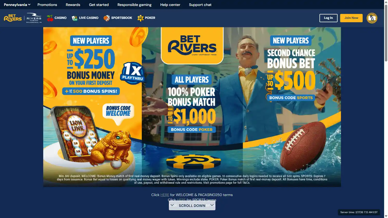 BetRivers Casino screenshot 1