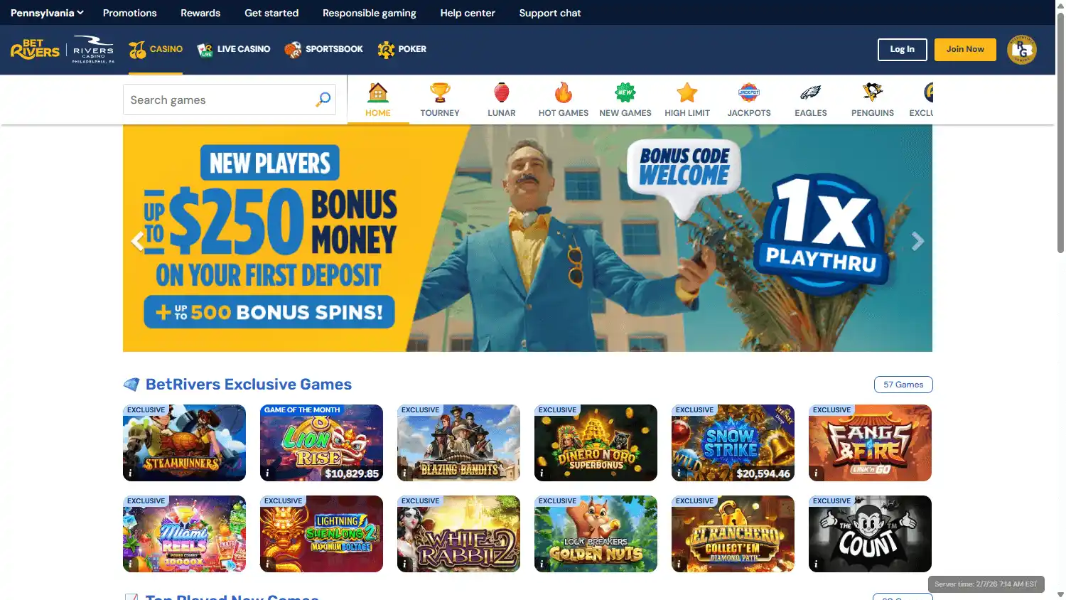 BetRivers Casino screenshot 2