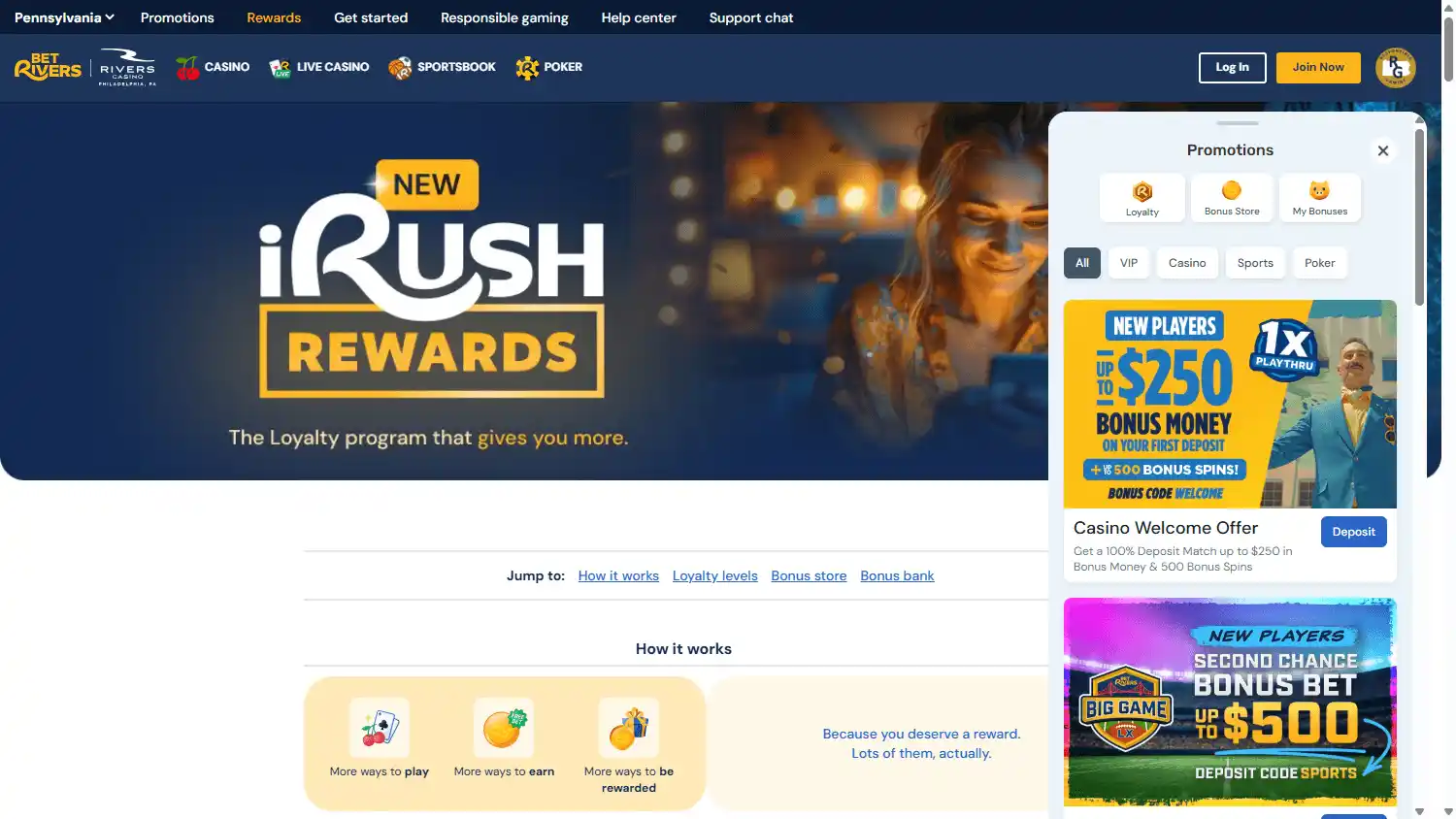BetRivers Casino screenshot 3