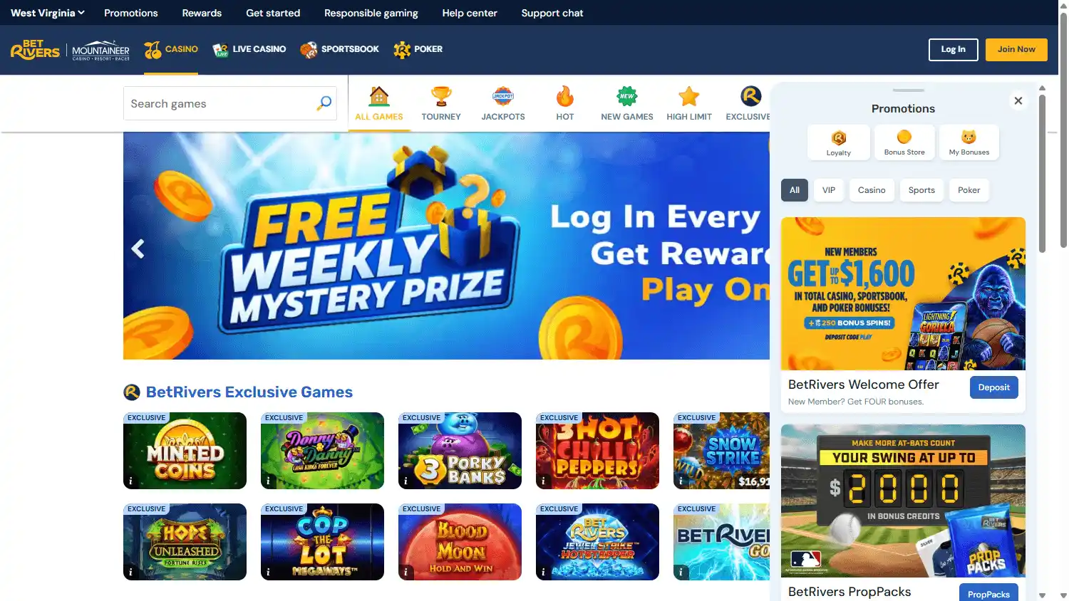 BetRivers Casino screenshot 2