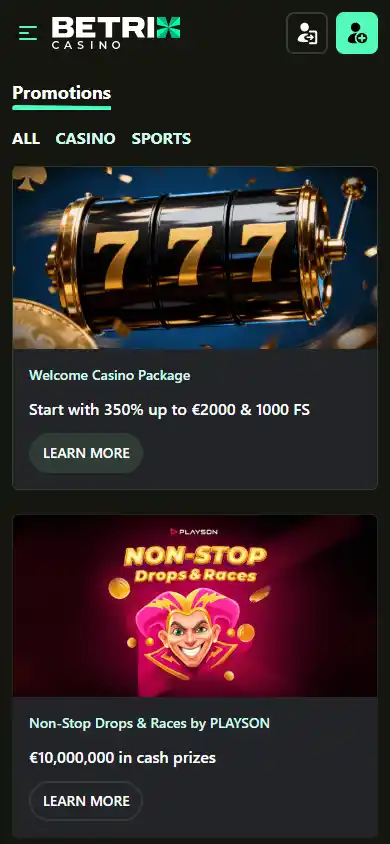 Betrix Casino screenshot 6