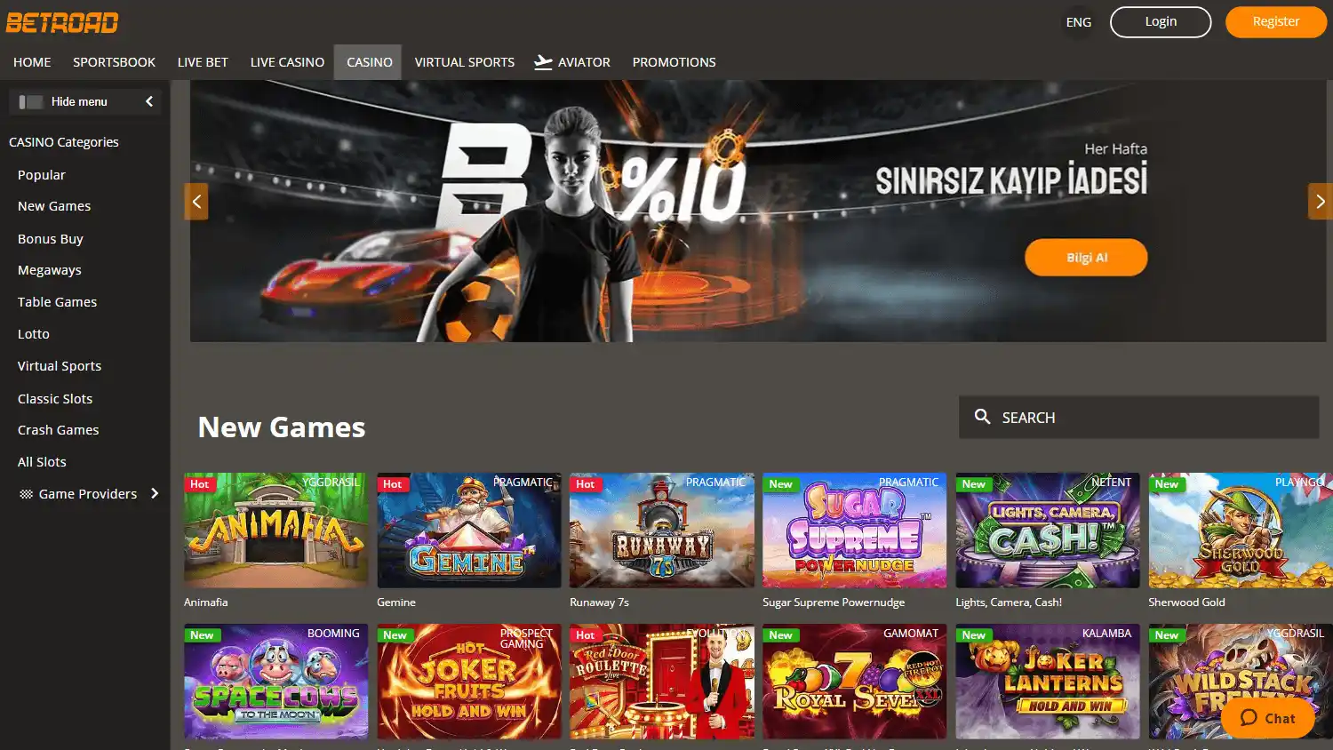 Betroad Casino screenshot 2