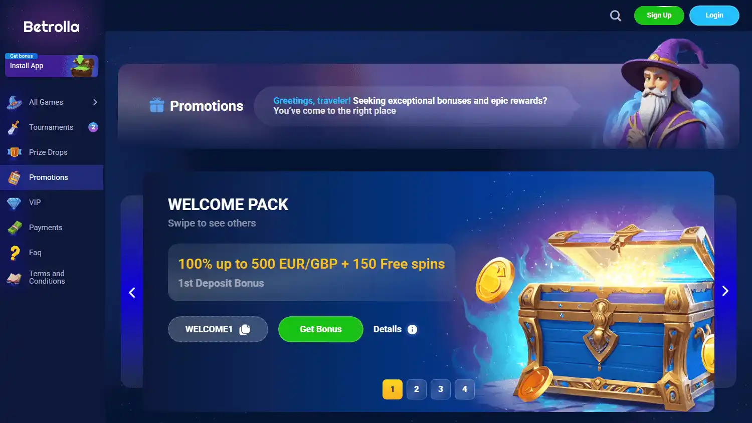 Betrolla Casino screenshot 3