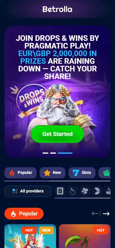 Betrolla Casino screenshot 4