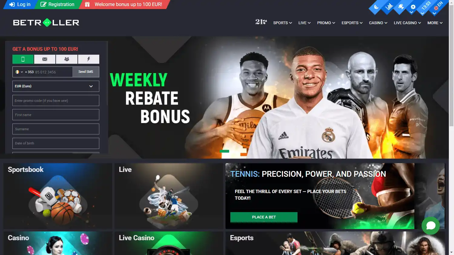 Betroller Casino screenshot 1