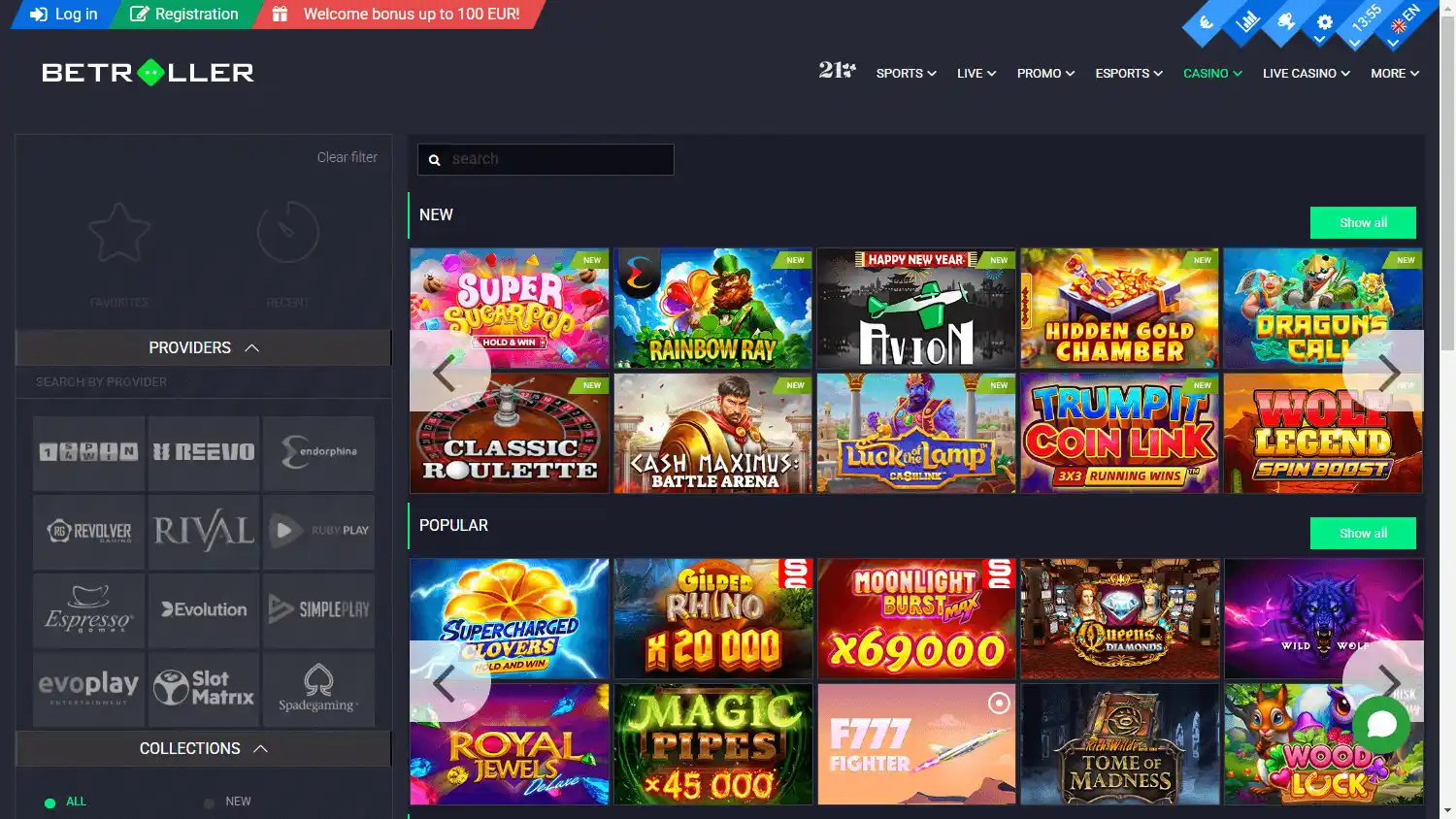 Betroller Casino screenshot 2