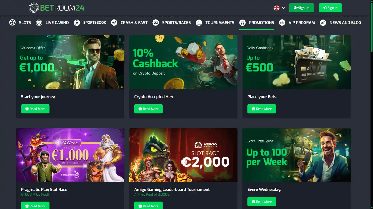 Betroom 24 Casino screenshot 3