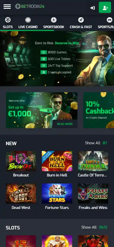 Betroom 24 Casino screenshot 4