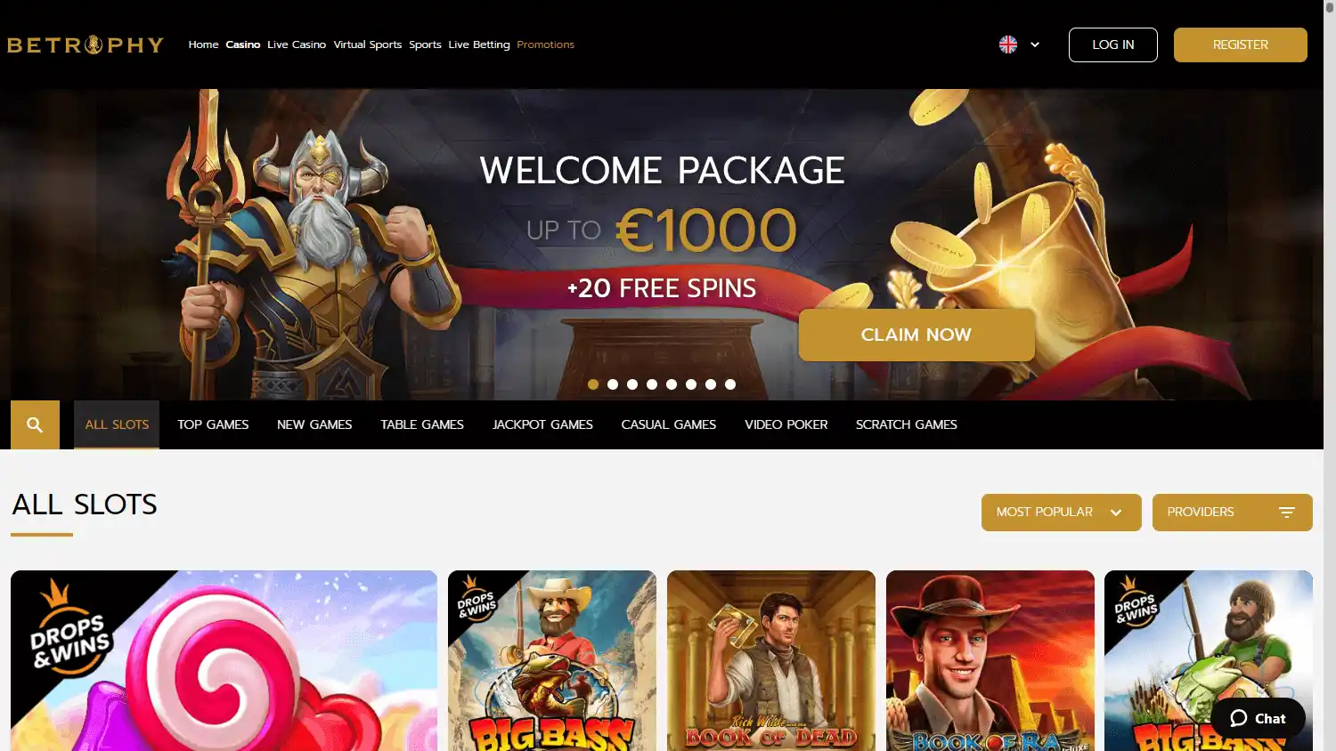 Betrophy Casino screenshot 2
