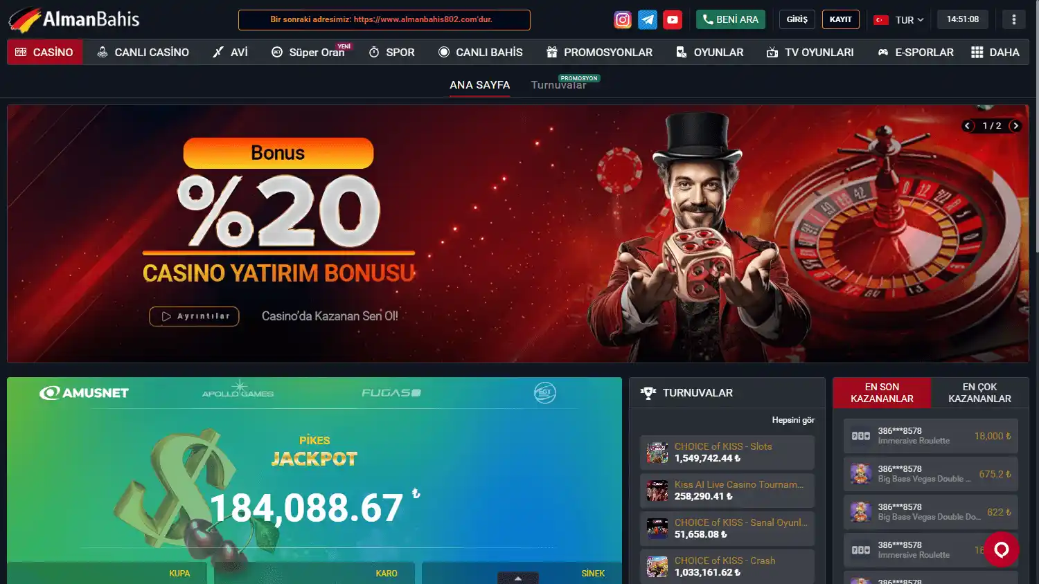 AlmanBahis Casino screenshot 2