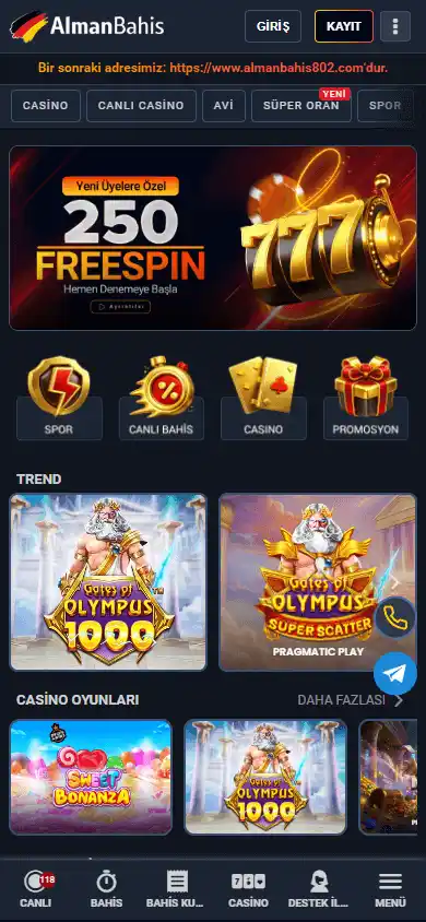 AlmanBahis Casino screenshot 4