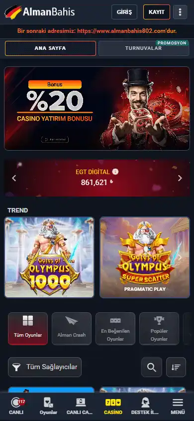 AlmanBahis Casino screenshot 5