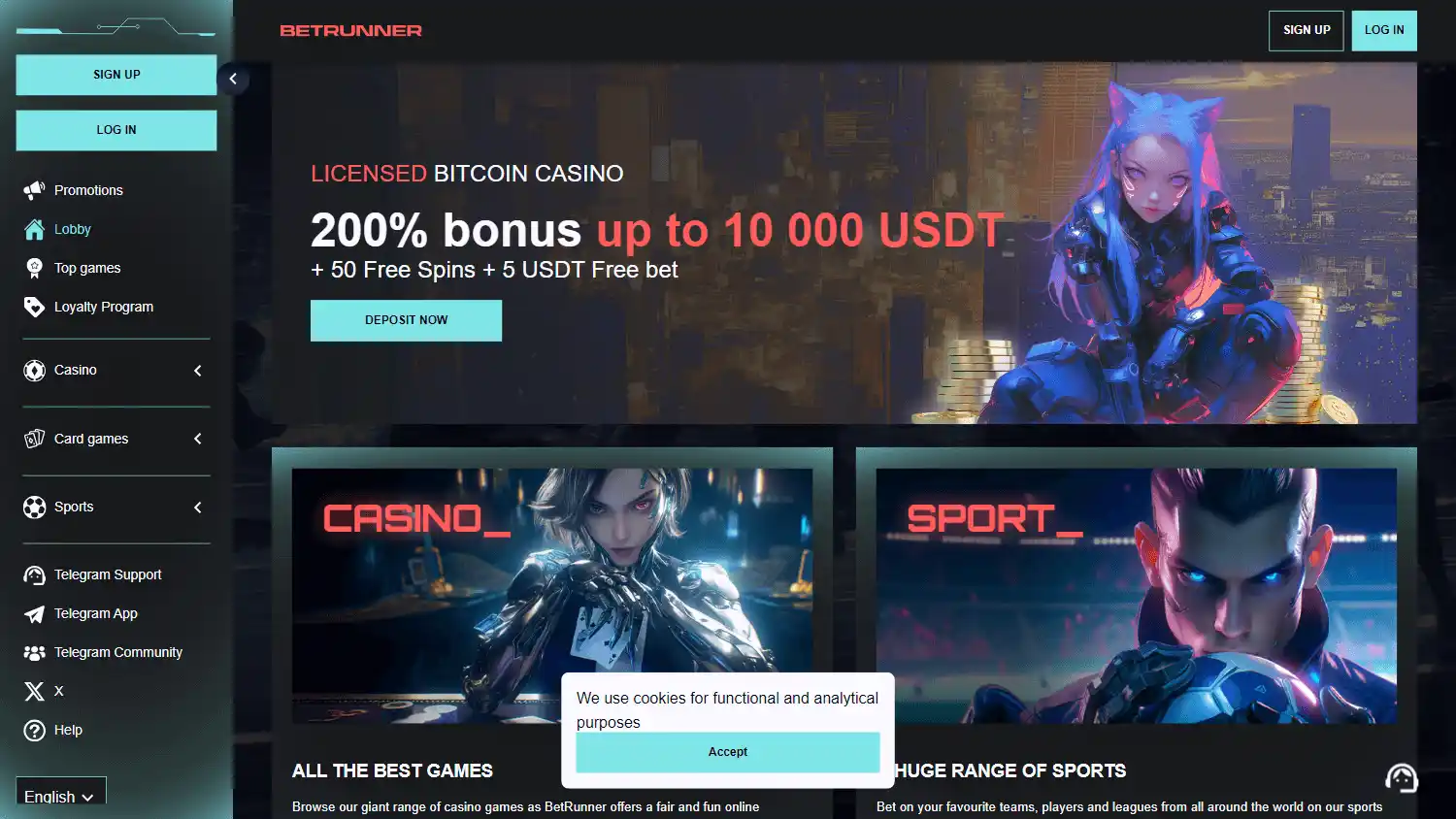 BetRunner Casino screenshot 1