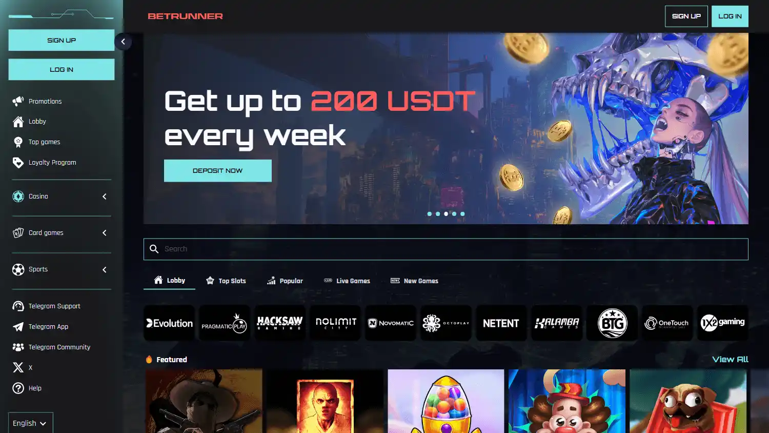 BetRunner Casino screenshot 2