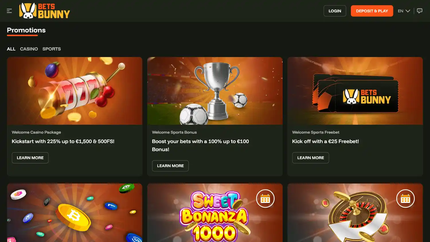 Bets Bunny Casino screenshot 3