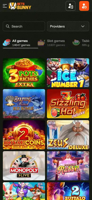 Bets Bunny Casino screenshot 5