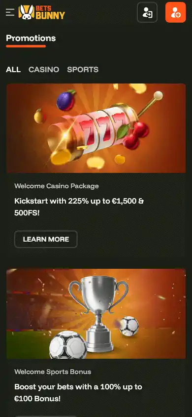 Bets Bunny Casino screenshot 6