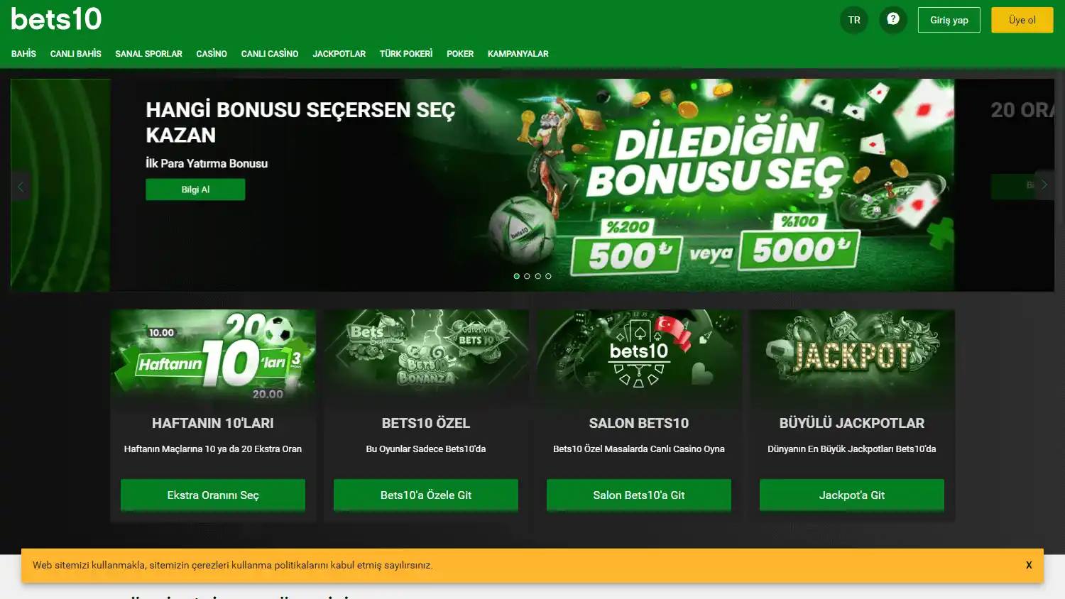 Bets10 Casino screenshot 1