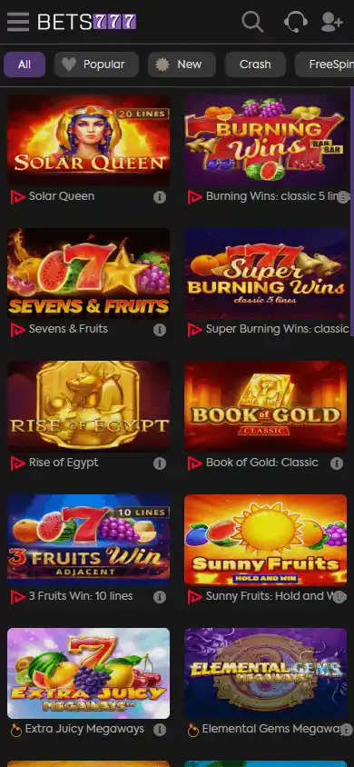 Bets777 Casino screenshot 5