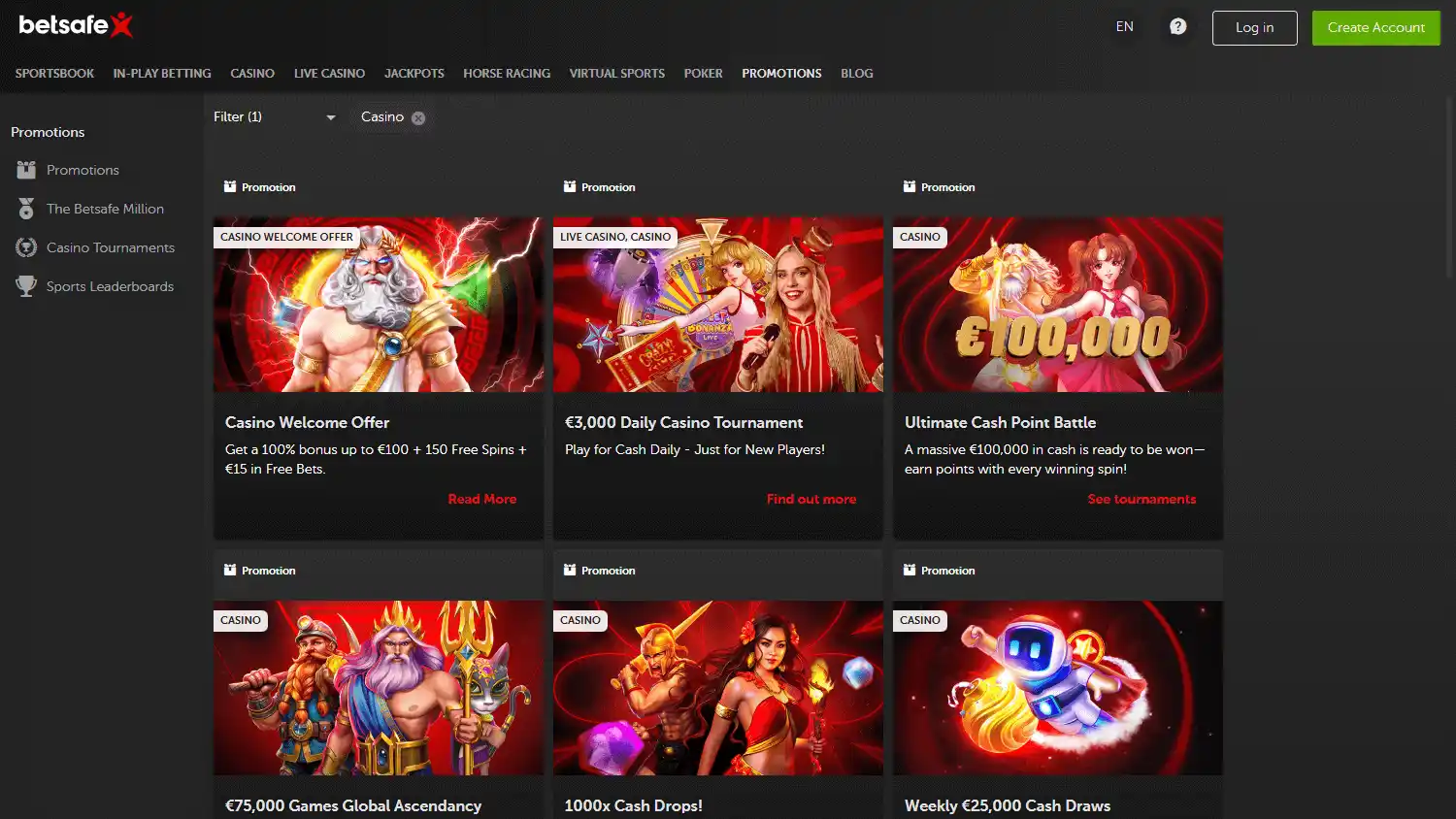Betsafe Casino screenshot 3