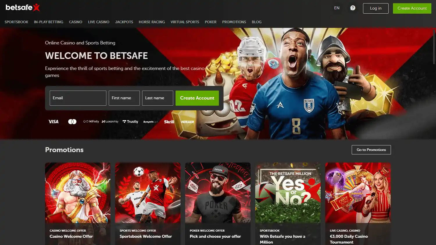 Betsafe Casino EE screenshot 2