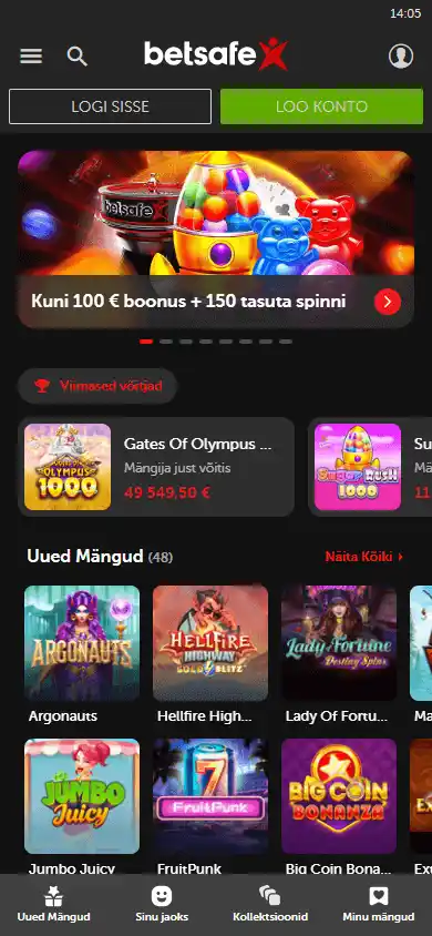 Betsafe Casino EE screenshot 5