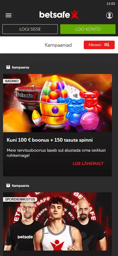 Betsafe Casino EE screenshot 6