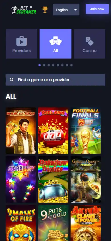 BetScreamer Casino screenshot 5