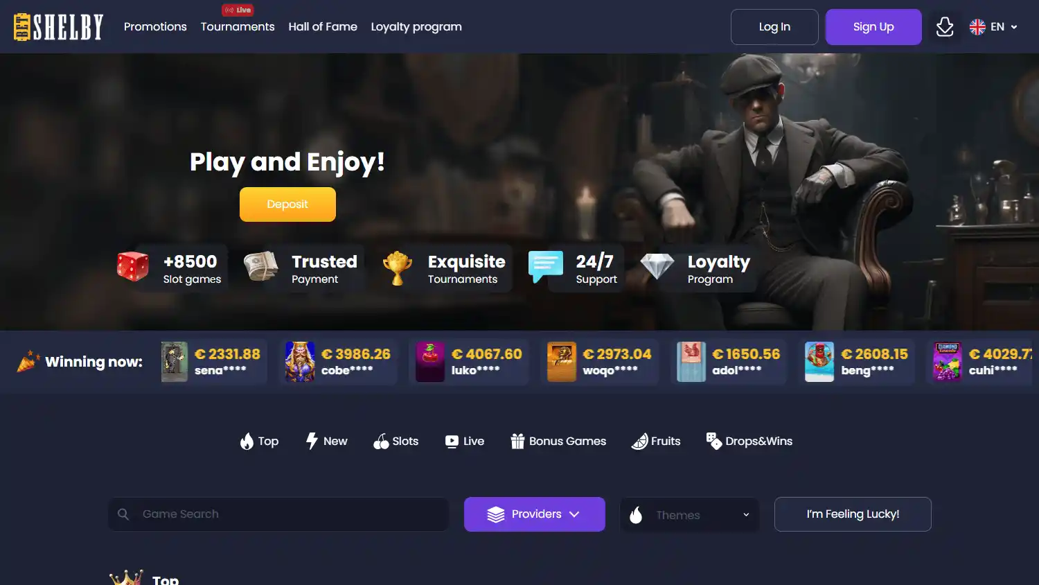 Betshelby Casino screenshot 1