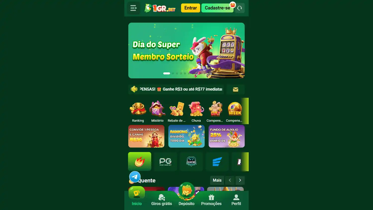 1GR.BET Casino screenshot 1