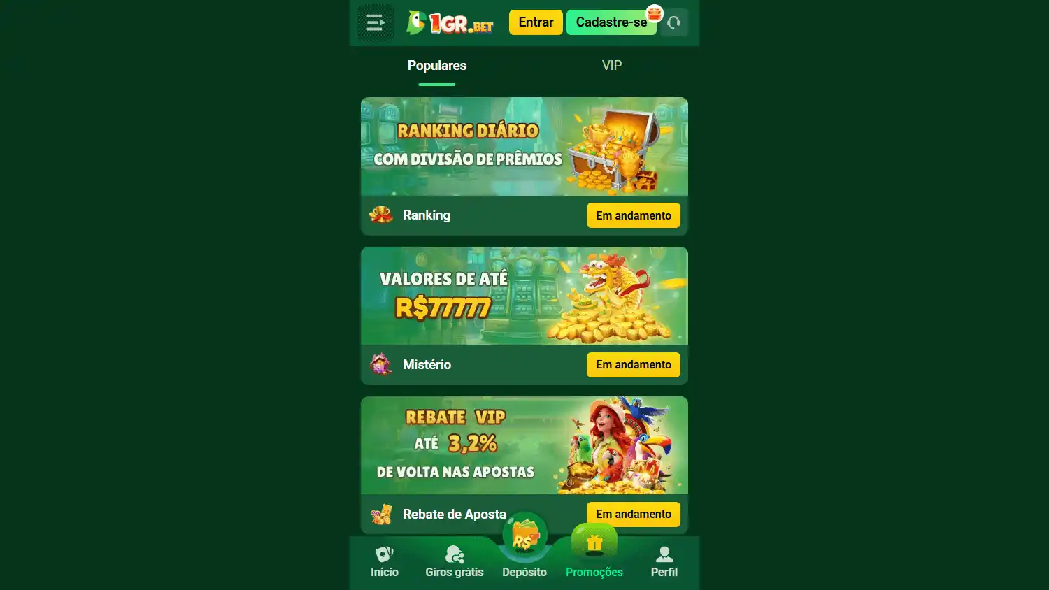 1GR.BET Casino screenshot 2