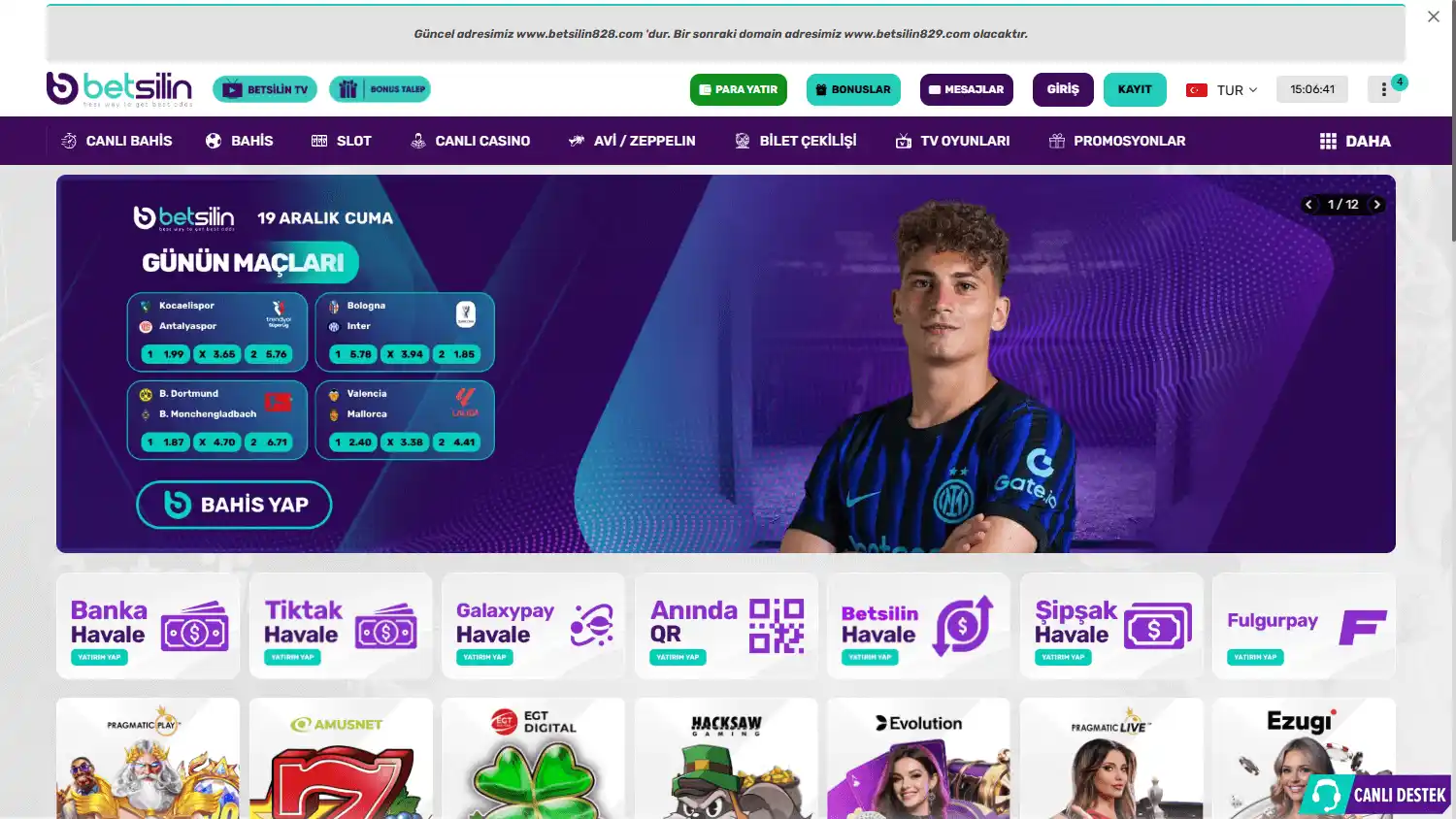 Betsilin Casino screenshot 1