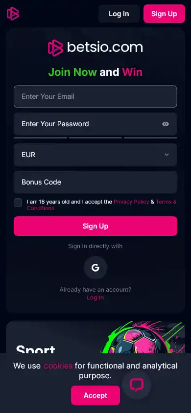 Betsio Casino screenshot 3