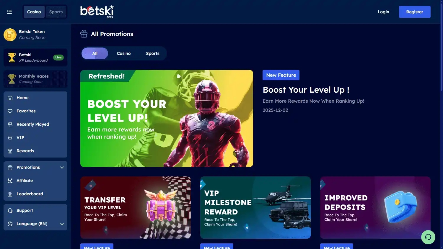 Betski Casino screenshot 3