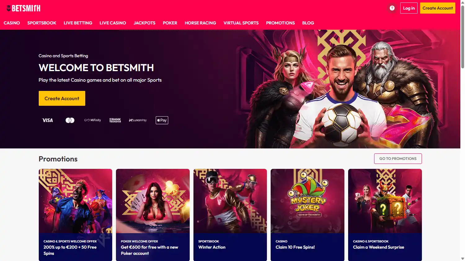 Betsmith Casino screenshot 1
