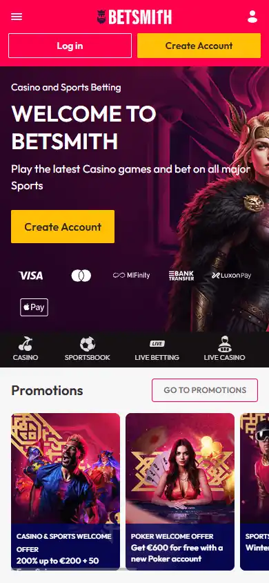 Betsmith Casino screenshot 4