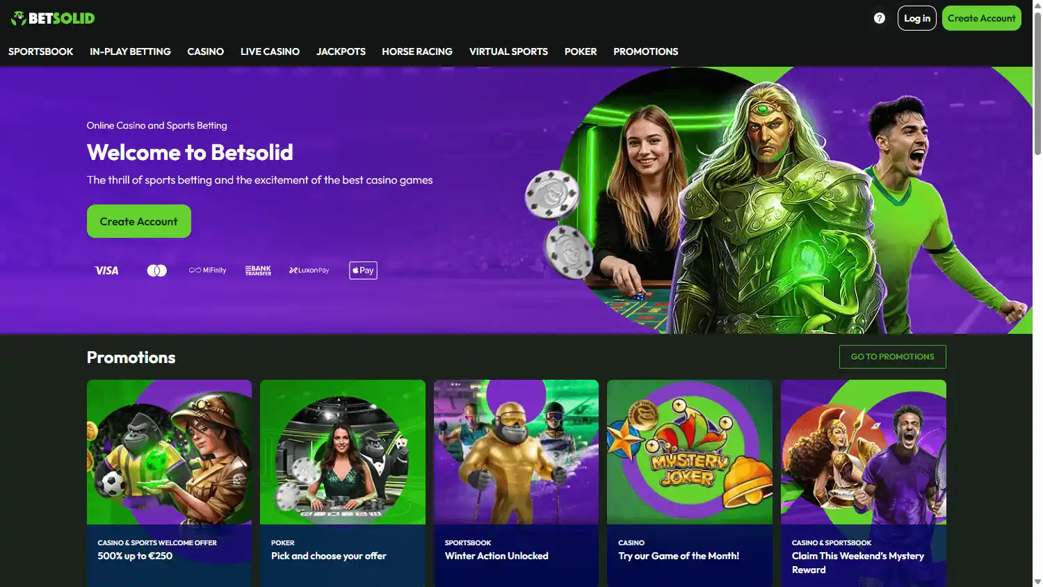 Betsolid Casino screenshot 1