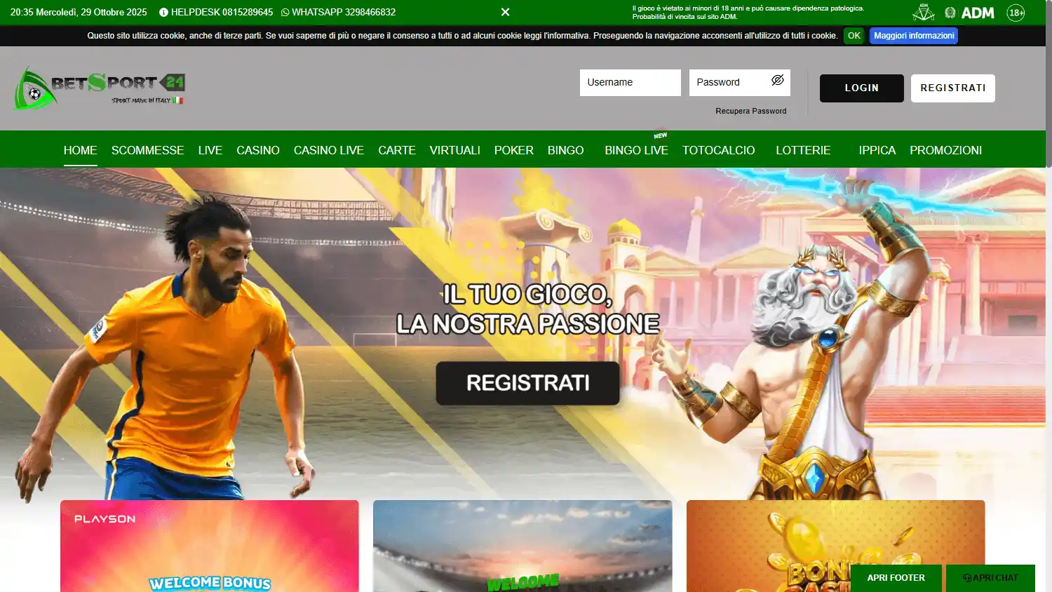 Betsport24 Casino screenshot 1