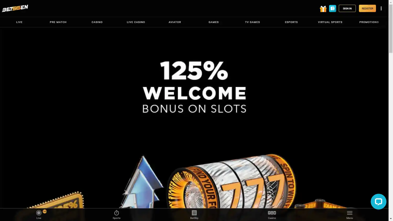 BETSSEN Casino screenshot 1