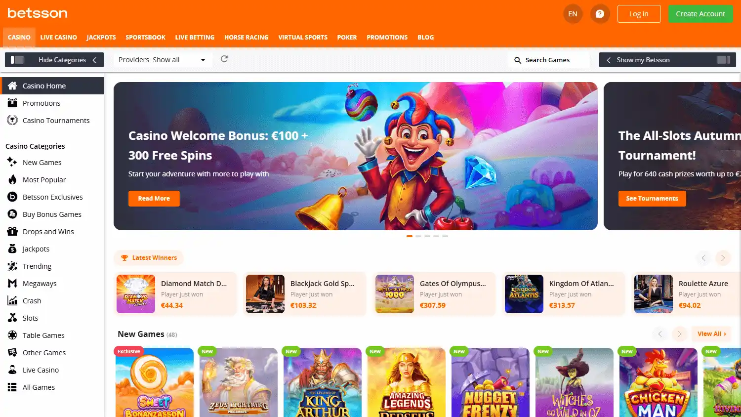 Betsson Casino CL screenshot 2