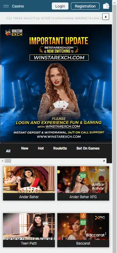 Betstarexchange Casino screenshot 2