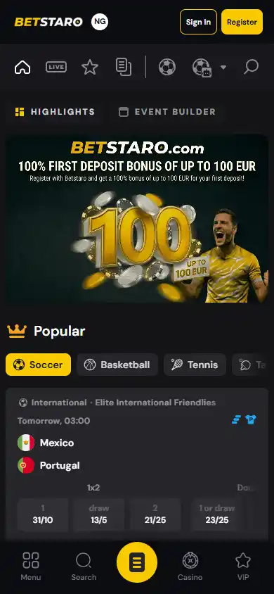 Betstaro Casino screenshot 3