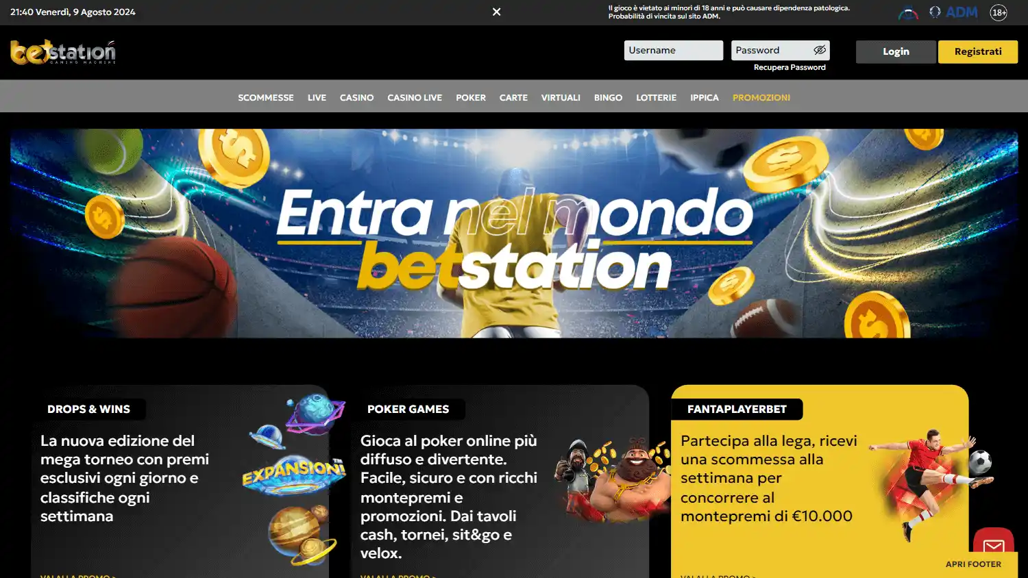 betstation Casino screenshot 1