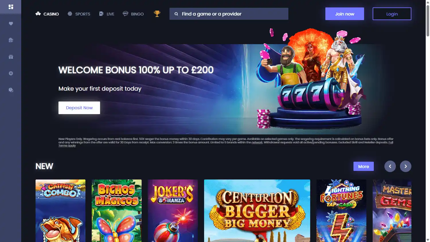 BetSteve Casino screenshot 1