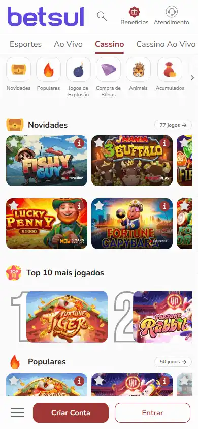 Betsul Casino screenshot 5