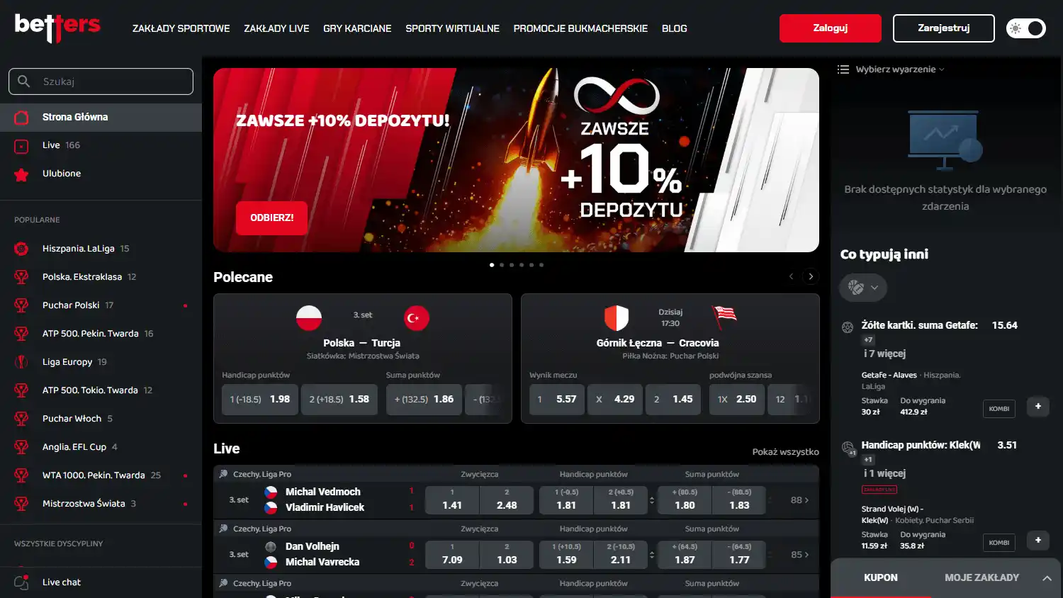 Betters Casino screenshot 1