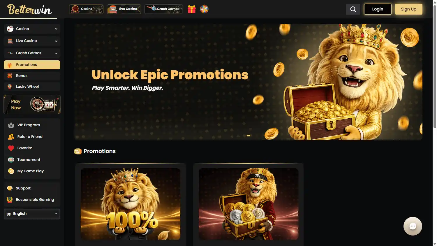 BetterWin Casino screenshot 3