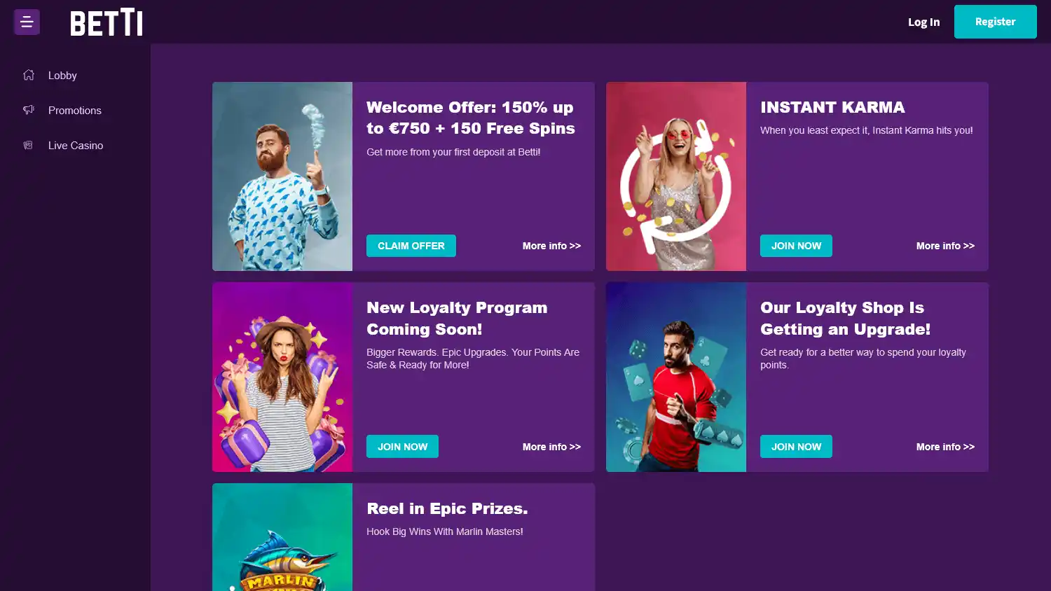 Betti Casino screenshot 3