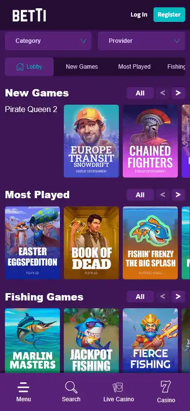 Betti Casino screenshot 5