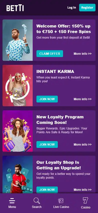 Betti Casino screenshot 6